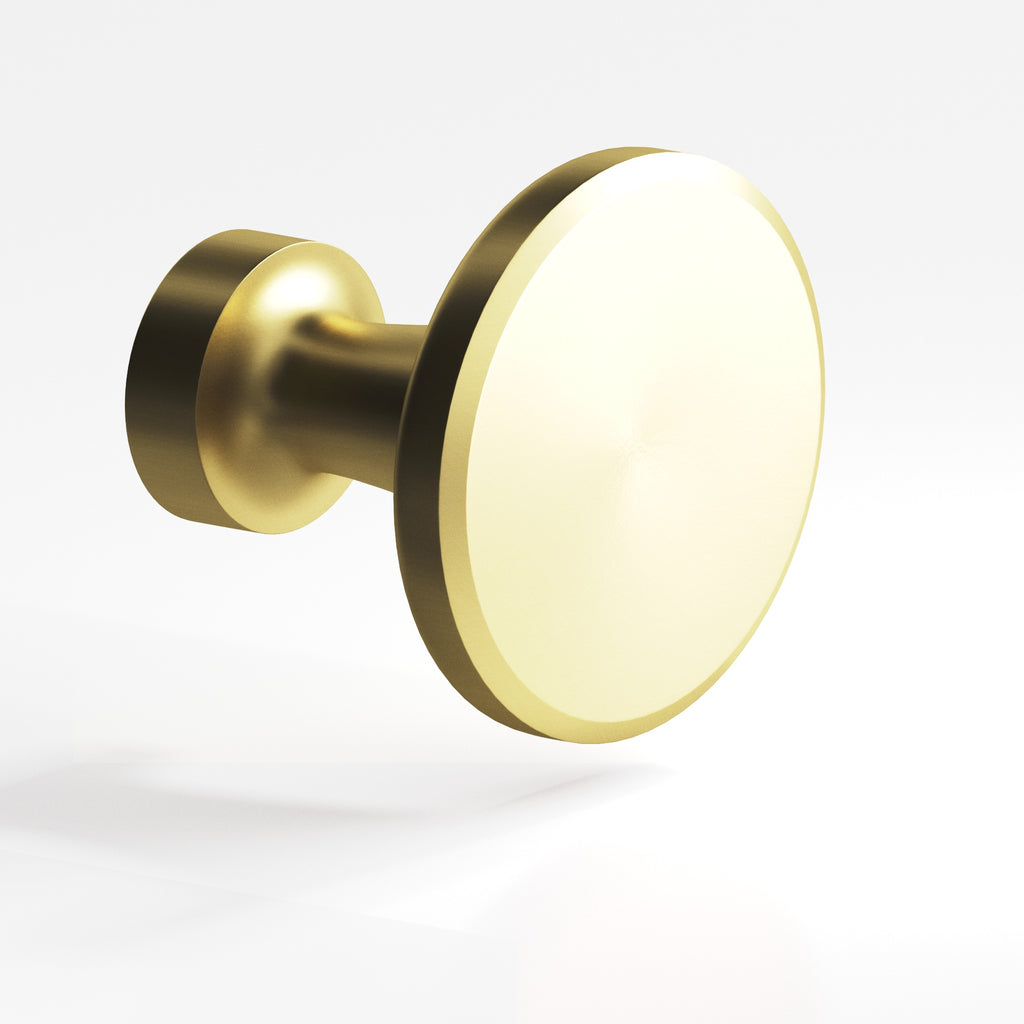 Colonial Bronze Series 152 1.25" Round Cabinet Knob Matte Satin Brass / 1.25"