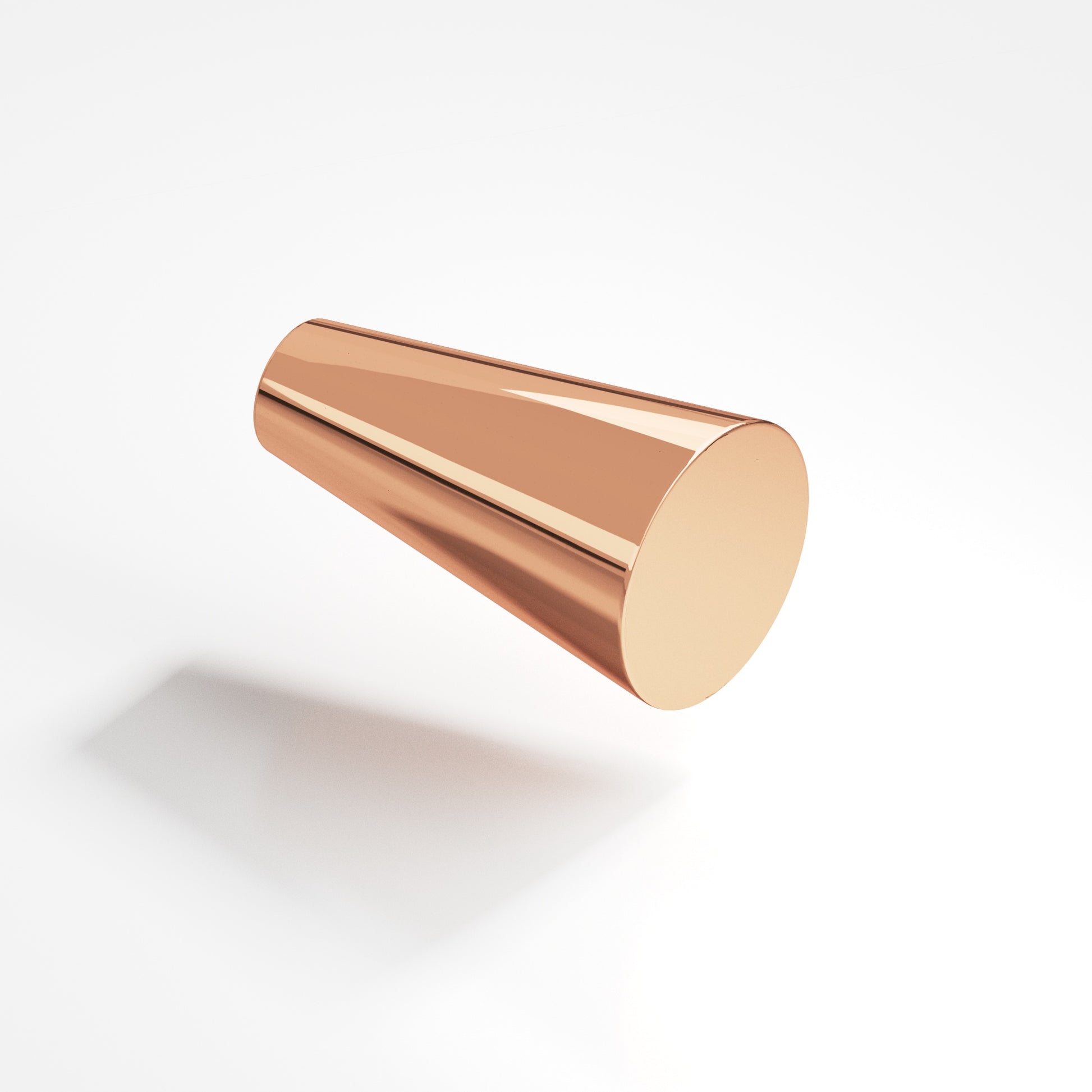 Colonial Bronze Series 194 .5625" Round Tapered Cabinet Knob Polished Copper / .5625"