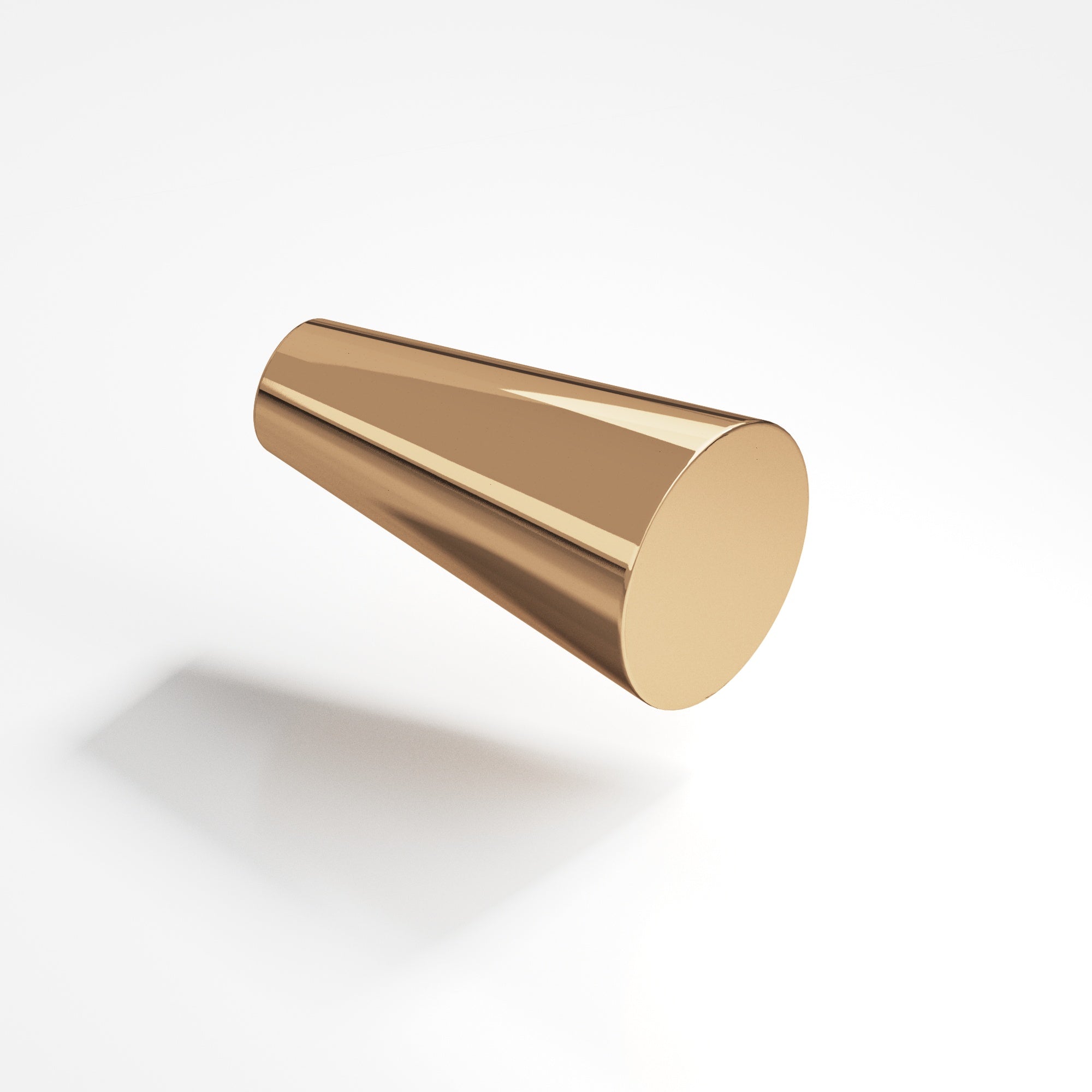 Colonial Bronze Series 194 .5625" Round Tapered Cabinet Knob Polished Bronze / .5625"