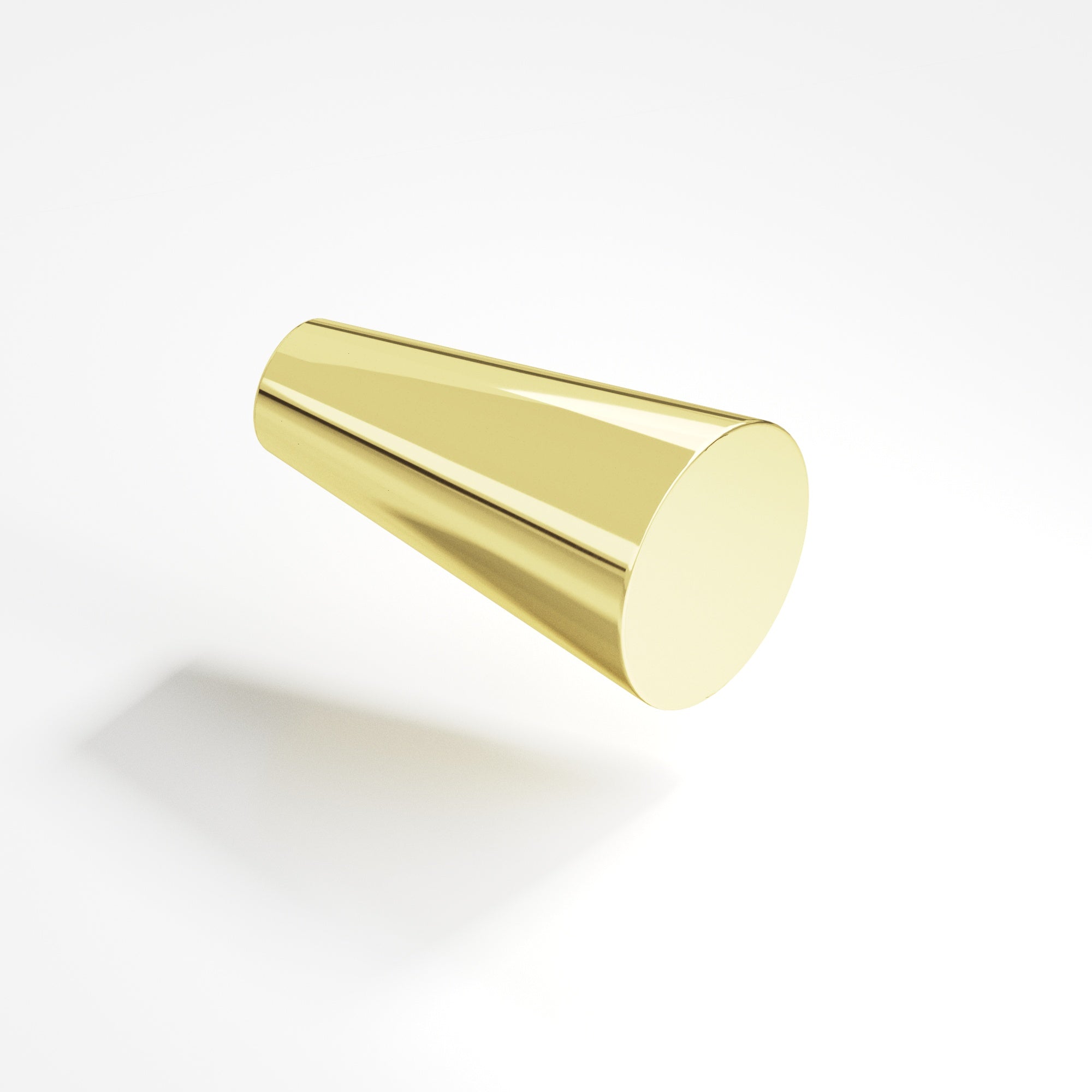 Colonial Bronze Series 194 .5625" Round Tapered Cabinet Knob Polished Brass / .5625"