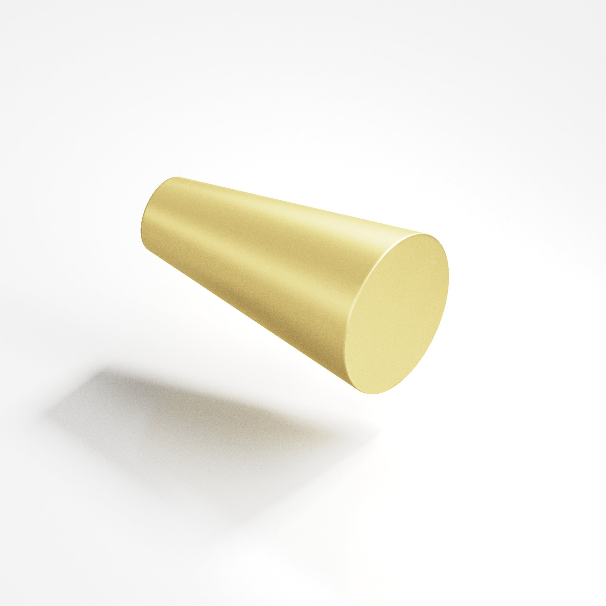 Colonial Bronze Series 194 .5625" Round Tapered Cabinet Knob Matte Satin Brass / .5625"