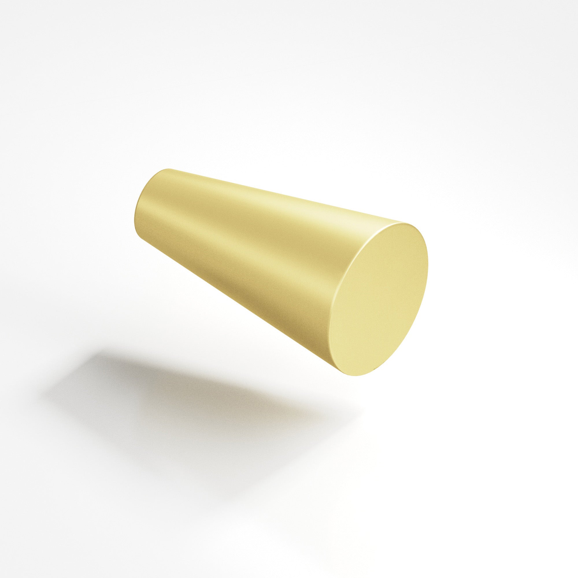 Colonial Bronze Series 194 .5625" Round Tapered Cabinet Knob Matte Satin Brass / .5625"