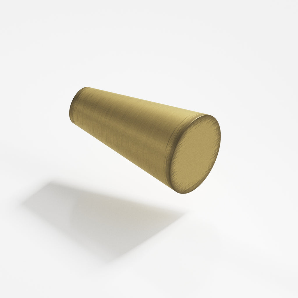 Colonial Bronze Series 194 .5625" Round Tapered Cabinet Knob Matte Antique Satin Brass / .5625"