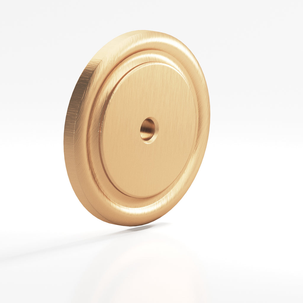 Colonial Bronze Series 9202 1.75" Round Grooved Backplate Matte Satin Bronze / 1.75"