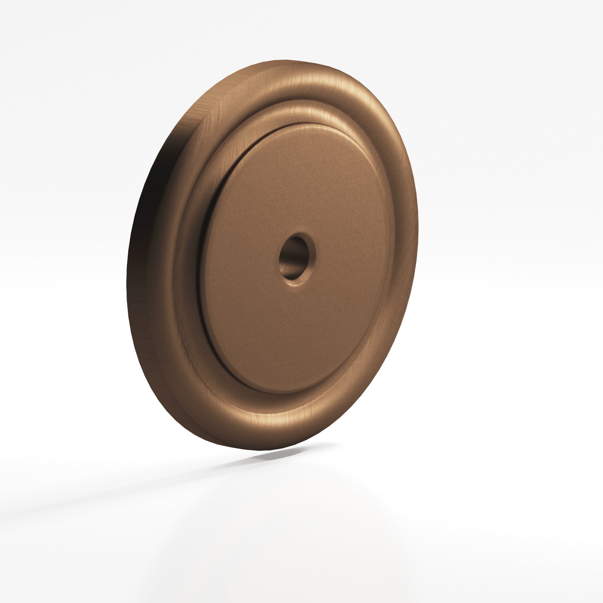 Colonial Bronze Series 203 1.5" Round Grooved Backplate Matte Oil Rubbed Bronze / 1.5"