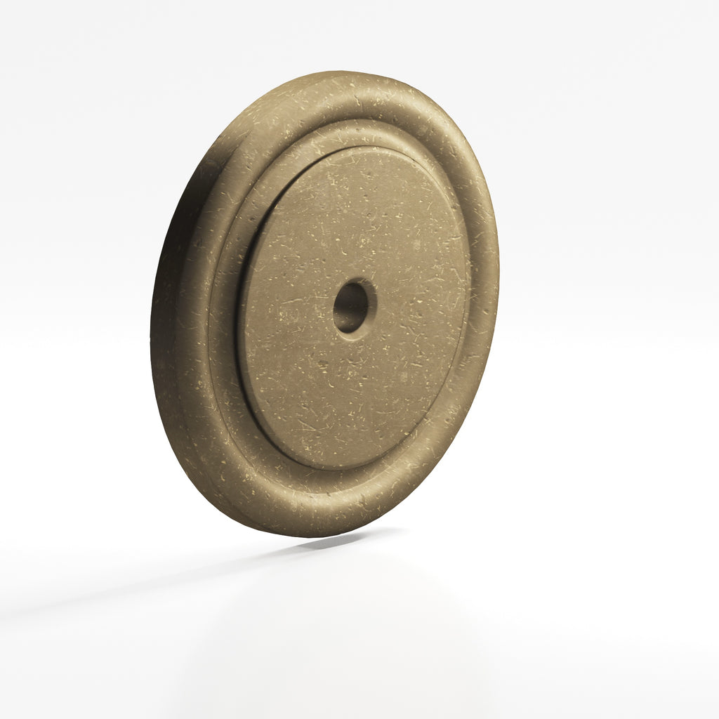 Colonial Bronze Series 9202 1.75" Round Grooved Backplate Distressed Oil Rubbed Bronze / 1.75"