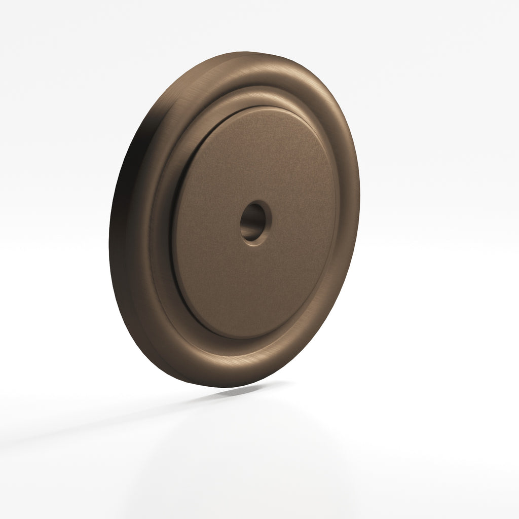 Colonial Bronze Series 9203 1.5" Round Grooved Backplate Heritage Bronze / 1.5"