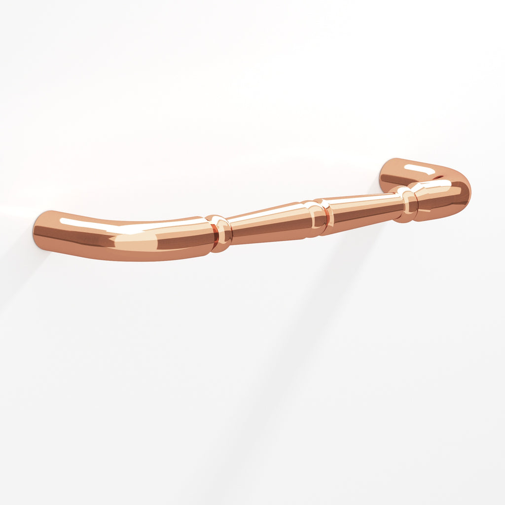Colonial Bronze Series 250 8" Detailed Wire Cabinet Pull With Beads Polished Copper / 8"