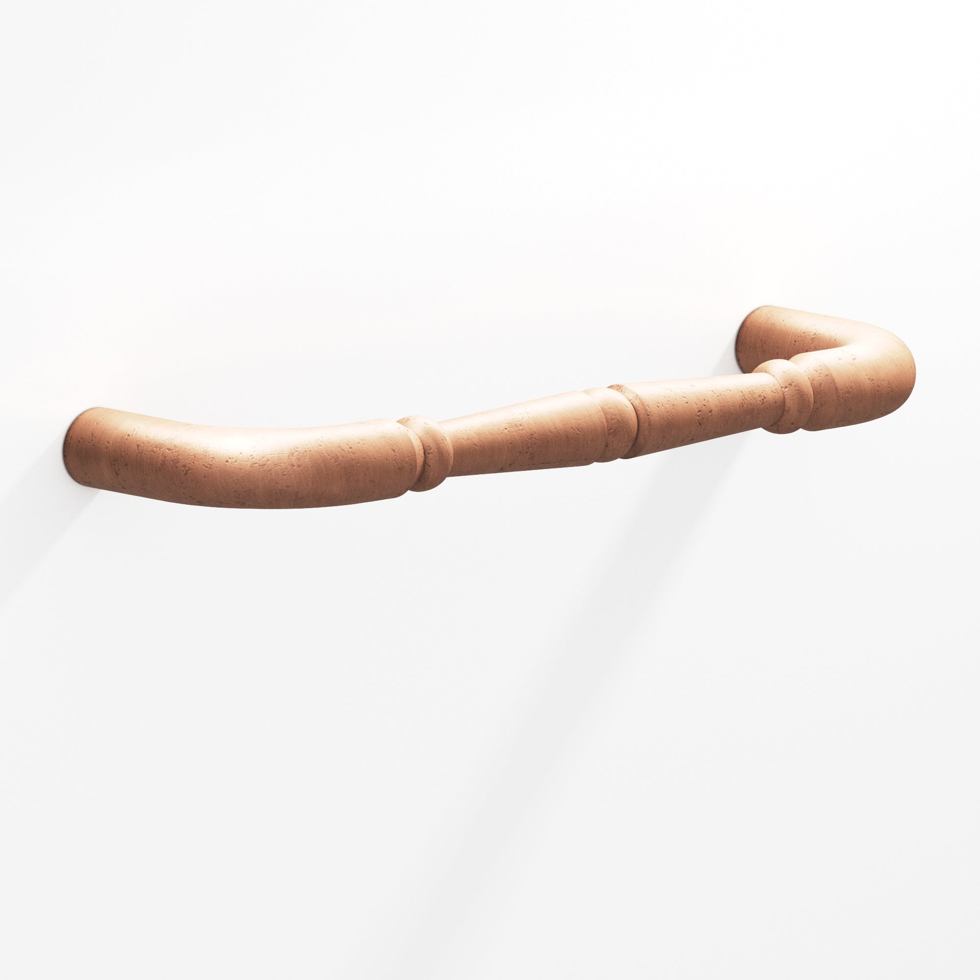 Colonial Bronze Series 850 8" Detailed Wire Cabinet Pull With Beads Distressed Antique Copper / 8"