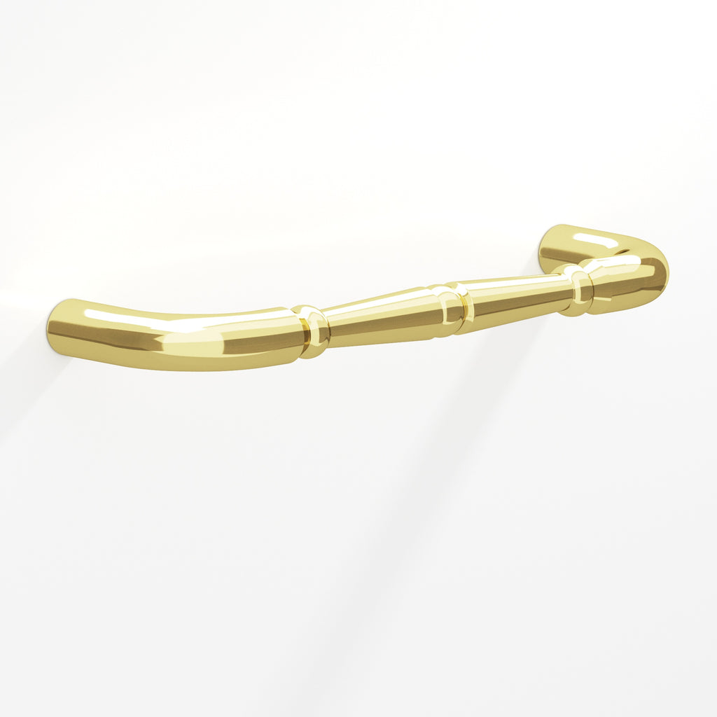 Colonial Bronze Series 250 6" Detailed Wire Cabinet Pull With Beads Polished Brass / 6"
