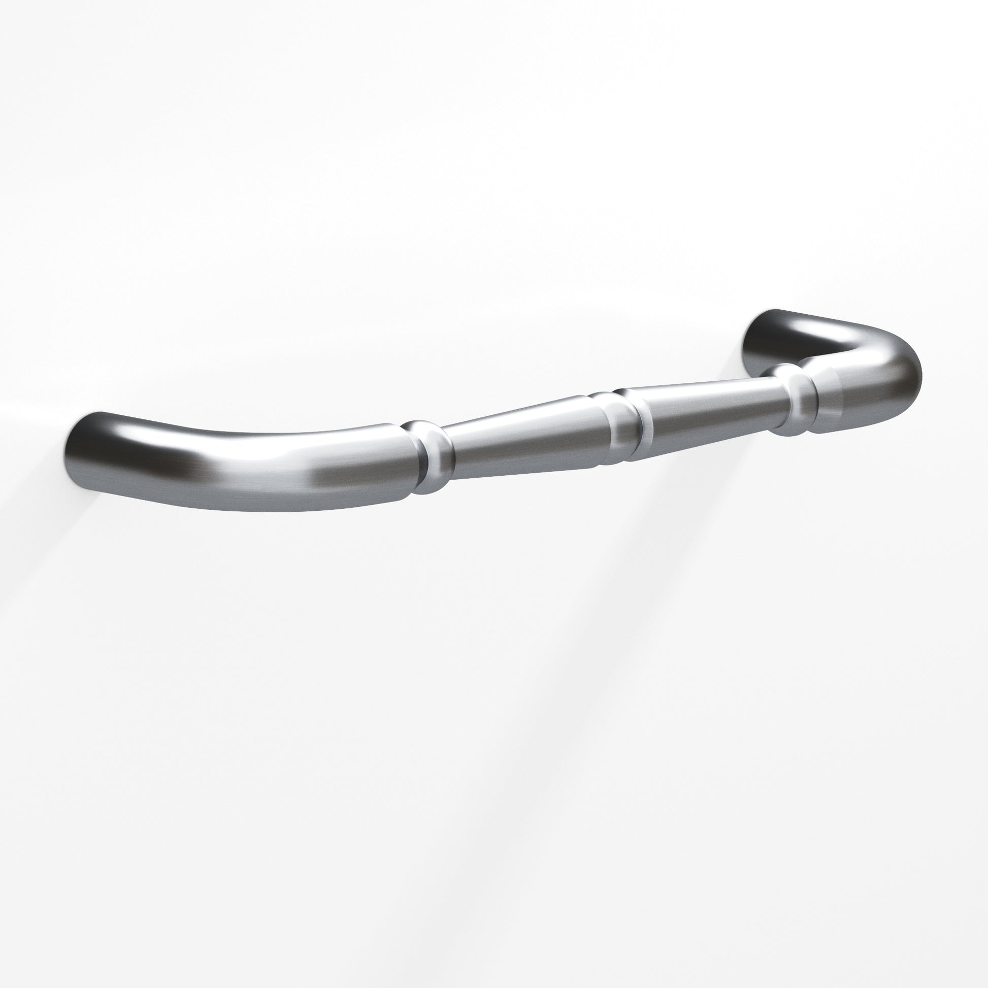 Colonial Bronze Series 250 8" Detailed Wire Cabinet Pull With Beads Satin Chrome / 8"