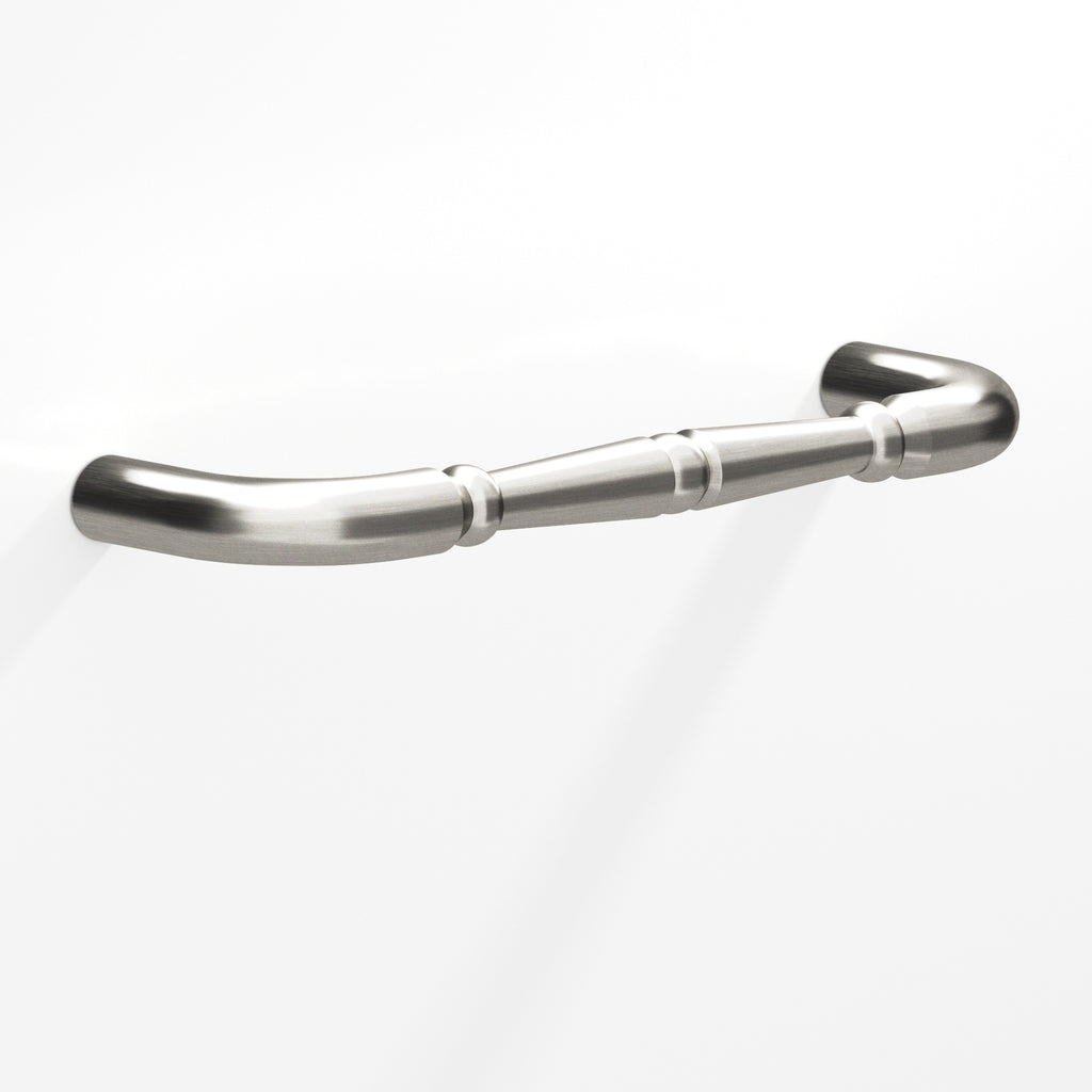 Colonial Bronze Series 250 8" Detailed Wire Cabinet Pull With Beads Satin Nickel / 8"
