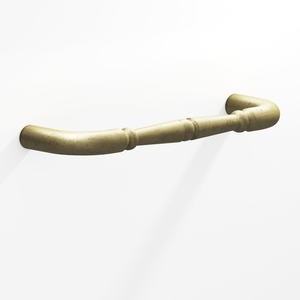 Colonial Bronze Series 250 8" Detailed Wire Cabinet Pull With Beads Distressed Antique Brass / 8"