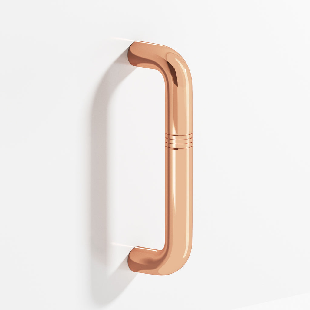 Colonial Bronze Series 258 6" Grooved Wire Cabinet Pull Polished Copper / 6"