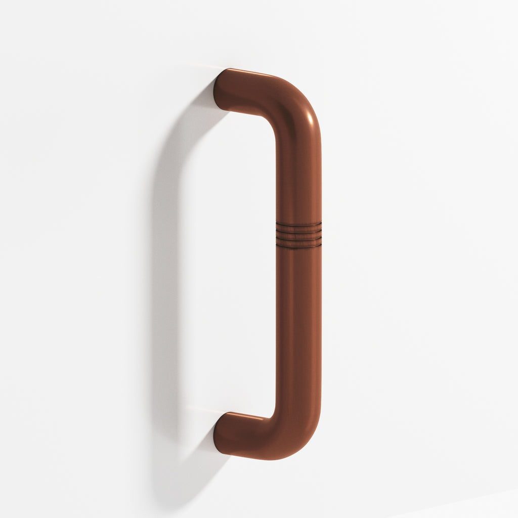 Colonial Bronze Series 258 8" Grooved Wire Cabinet Pull Matte Antique Copper / 8"