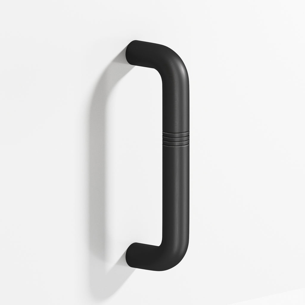 Colonial Bronze Series 258 8" Grooved Wire Cabinet Pull Matte Satin Black / 8"