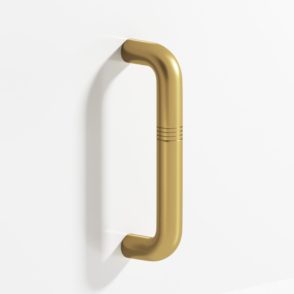 Colonial Bronze Series 258 8" Grooved Wire Cabinet Pull Unlacquered Satin Brass / 8"