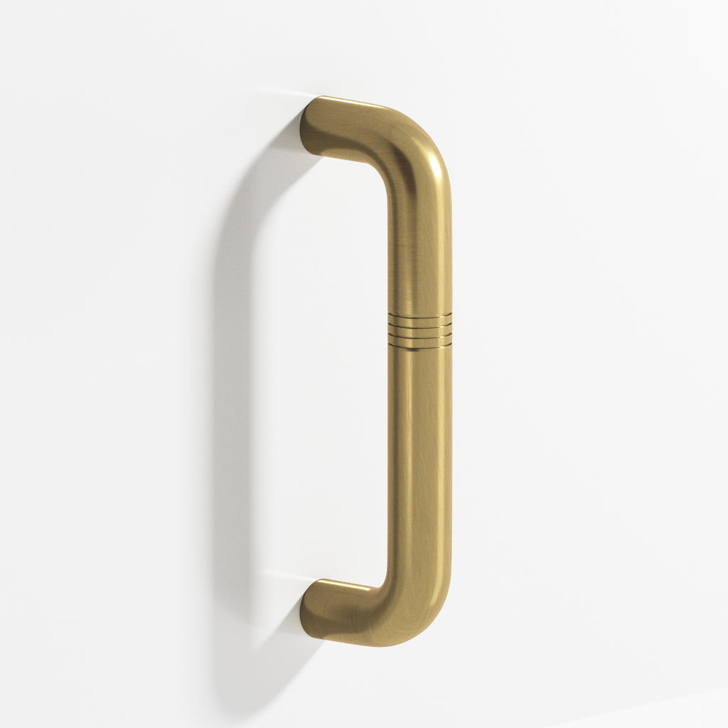 Colonial Bronze Series 258 8" Grooved Wire Cabinet Pull Antique Brass / 8"