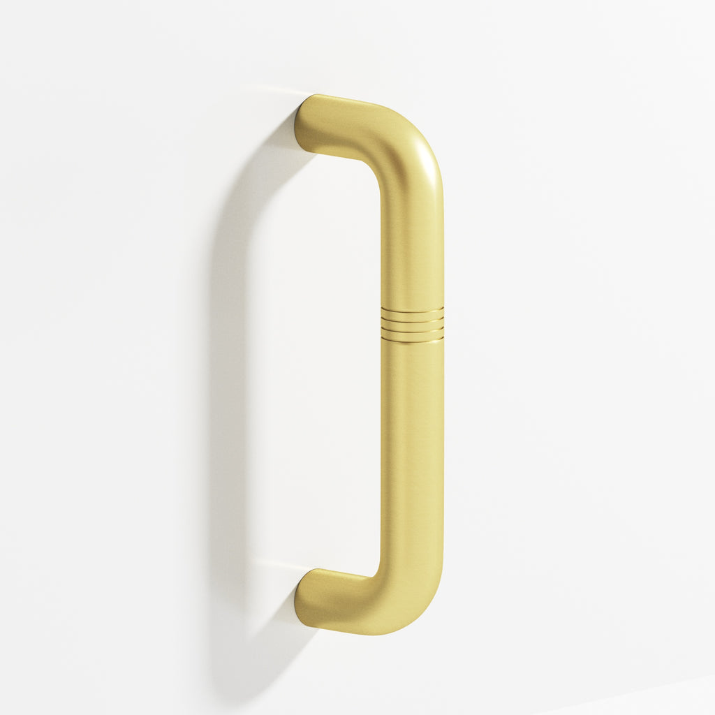 Colonial Bronze Series 258 6" Grooved Wire Cabinet Pull Matte Satin Brass / 6"