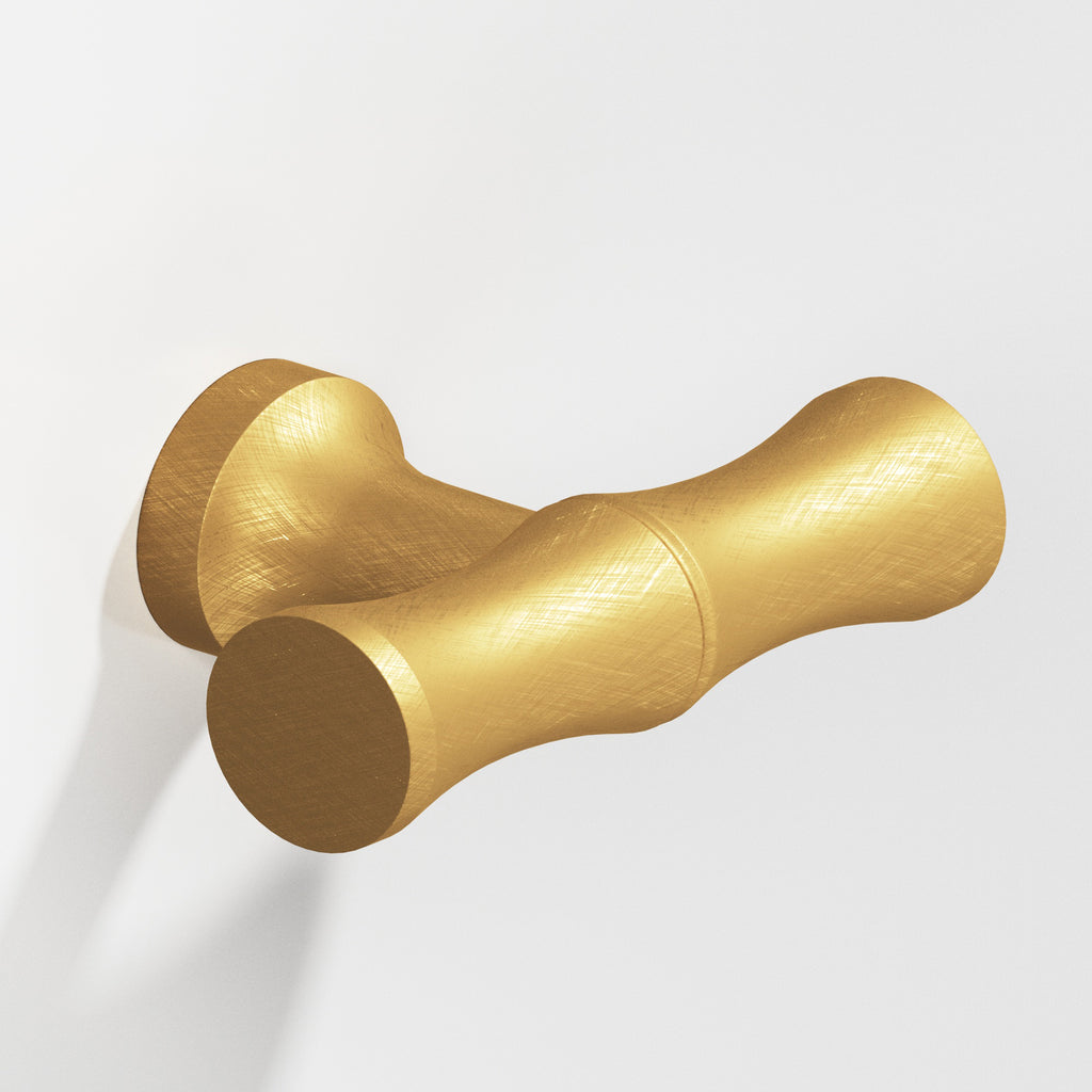 Colonial Bronze Series 283 1.75" Bamboo Cabinet T-Knob With Flared Post Weathered Brass / 1.75"