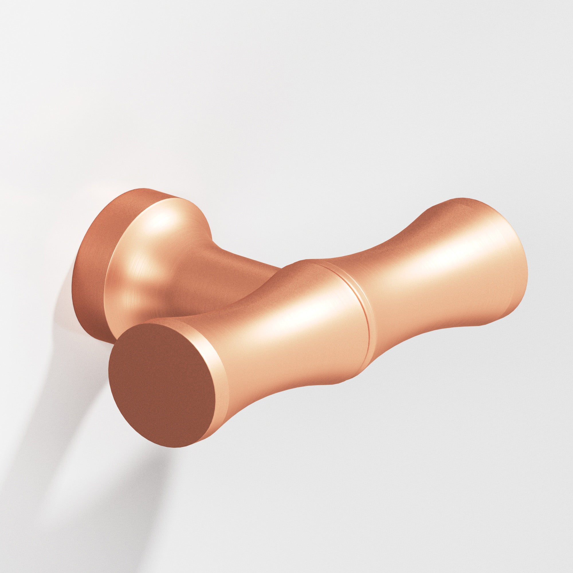 Colonial Bronze Series 283 1.75" Bamboo Cabinet T-Knob With Flared Post Matte Satin Copper / 1.75"