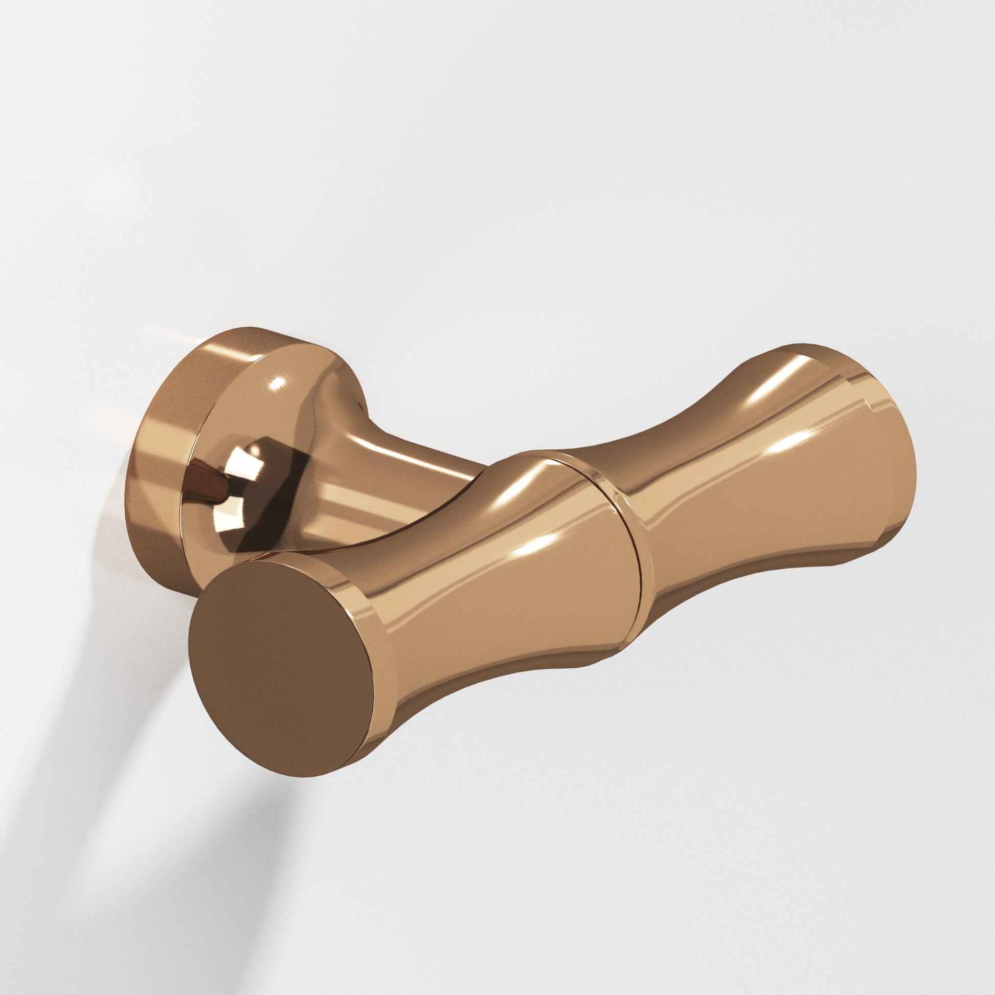 Colonial Bronze Series 283 1.75" Bamboo Cabinet T-Knob With Flared Post Polished Bronze / 1.75"