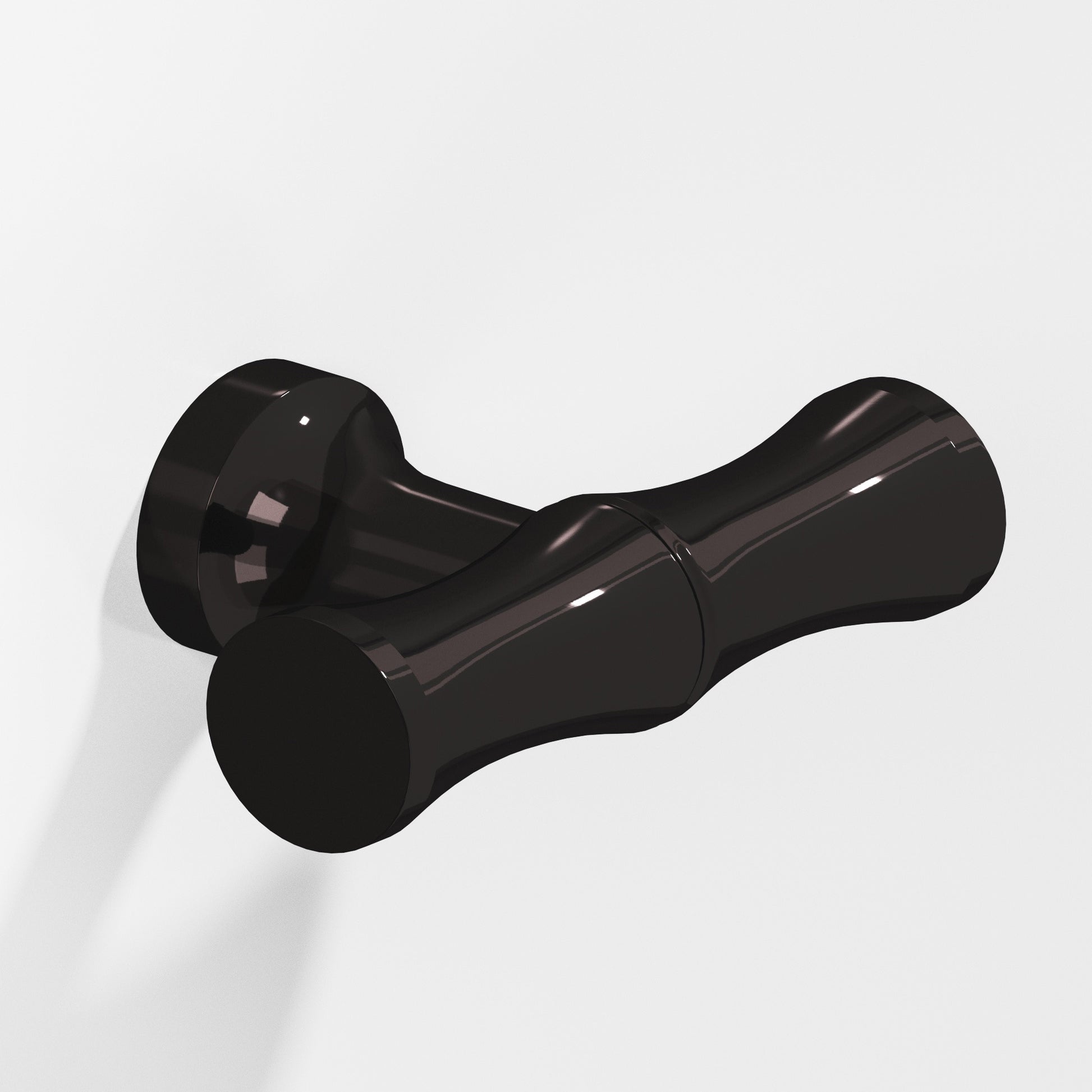 Colonial Bronze Series 283 1.75" Bamboo Cabinet T-Knob With Flared Post Satin Black / 1.75"