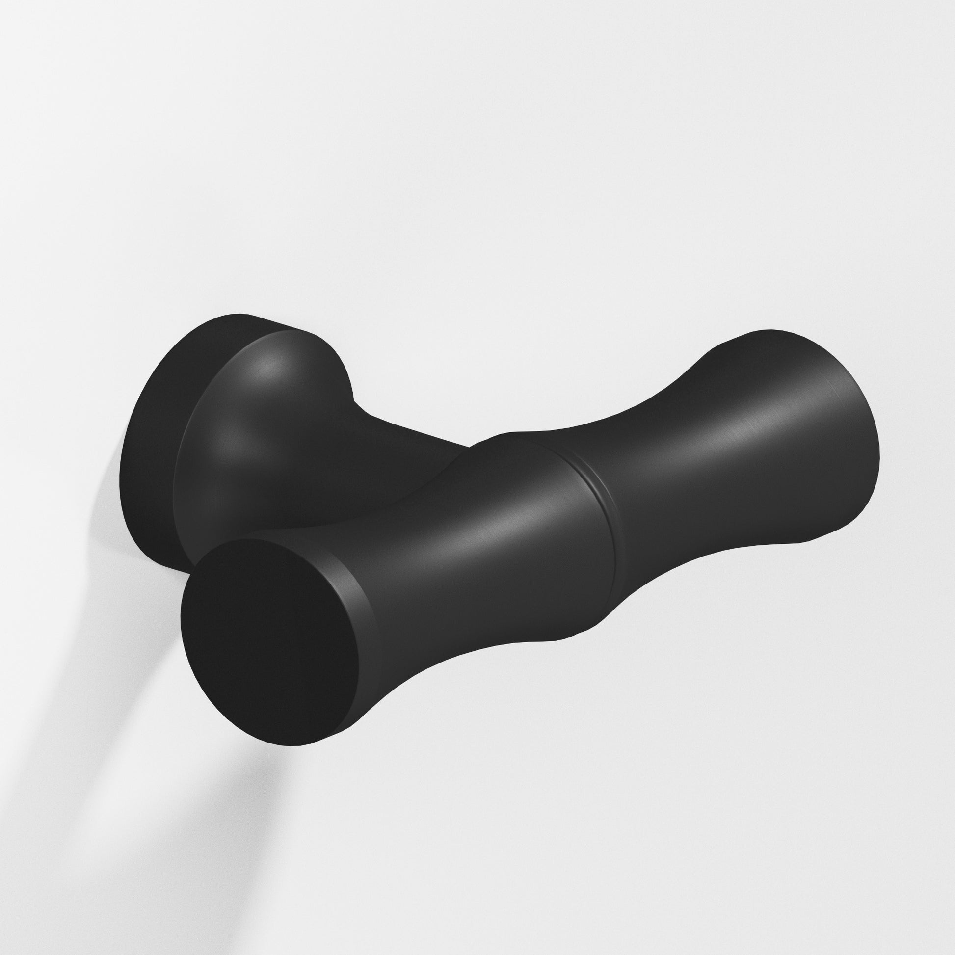 Colonial Bronze Series 283 1.75" Bamboo Cabinet T-Knob With Flared Post Matte Satin Black / 1.75"