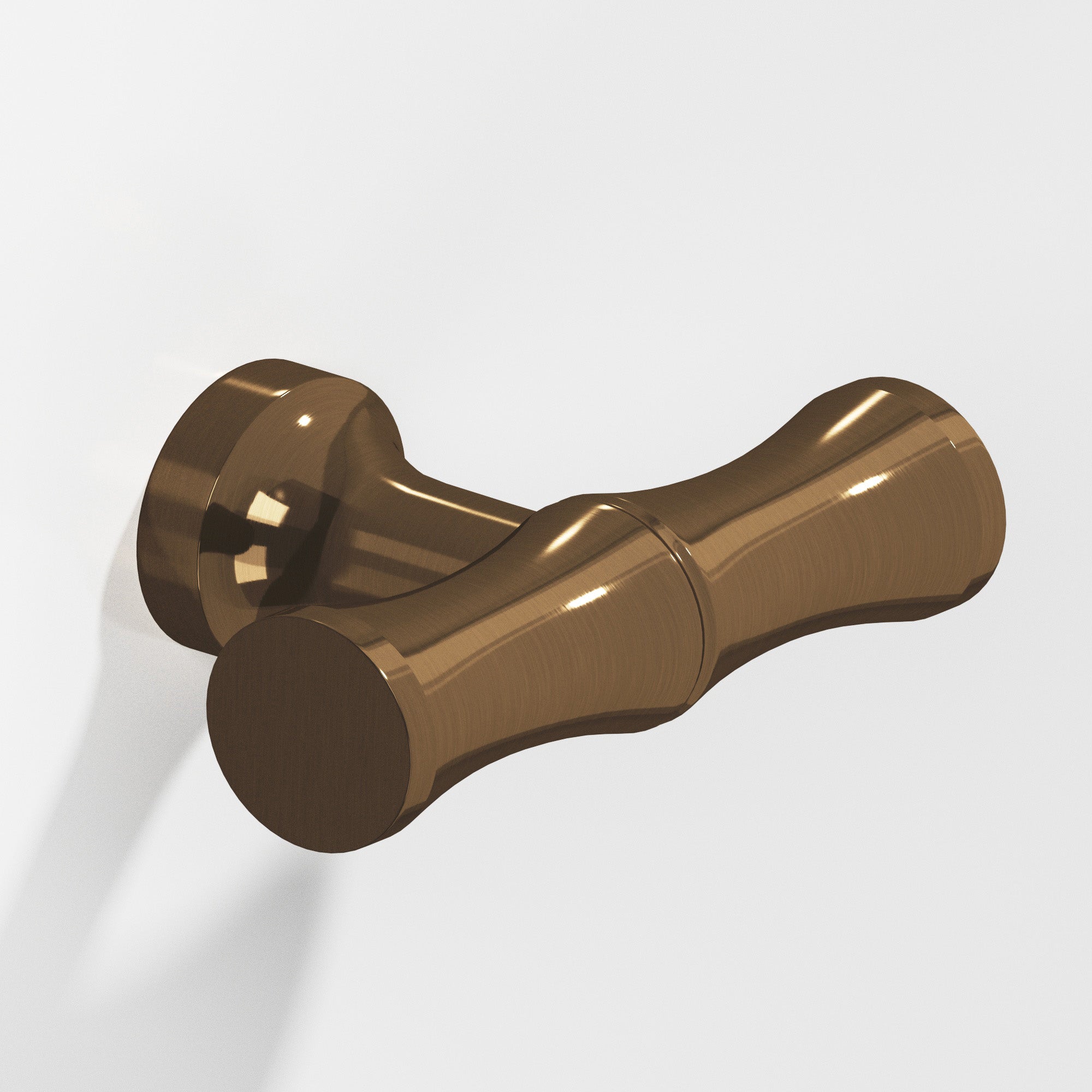 Colonial Bronze Series 283 1.75" Bamboo Cabinet T-Knob With Flared Post Light Statuary Bronze / 1.75"