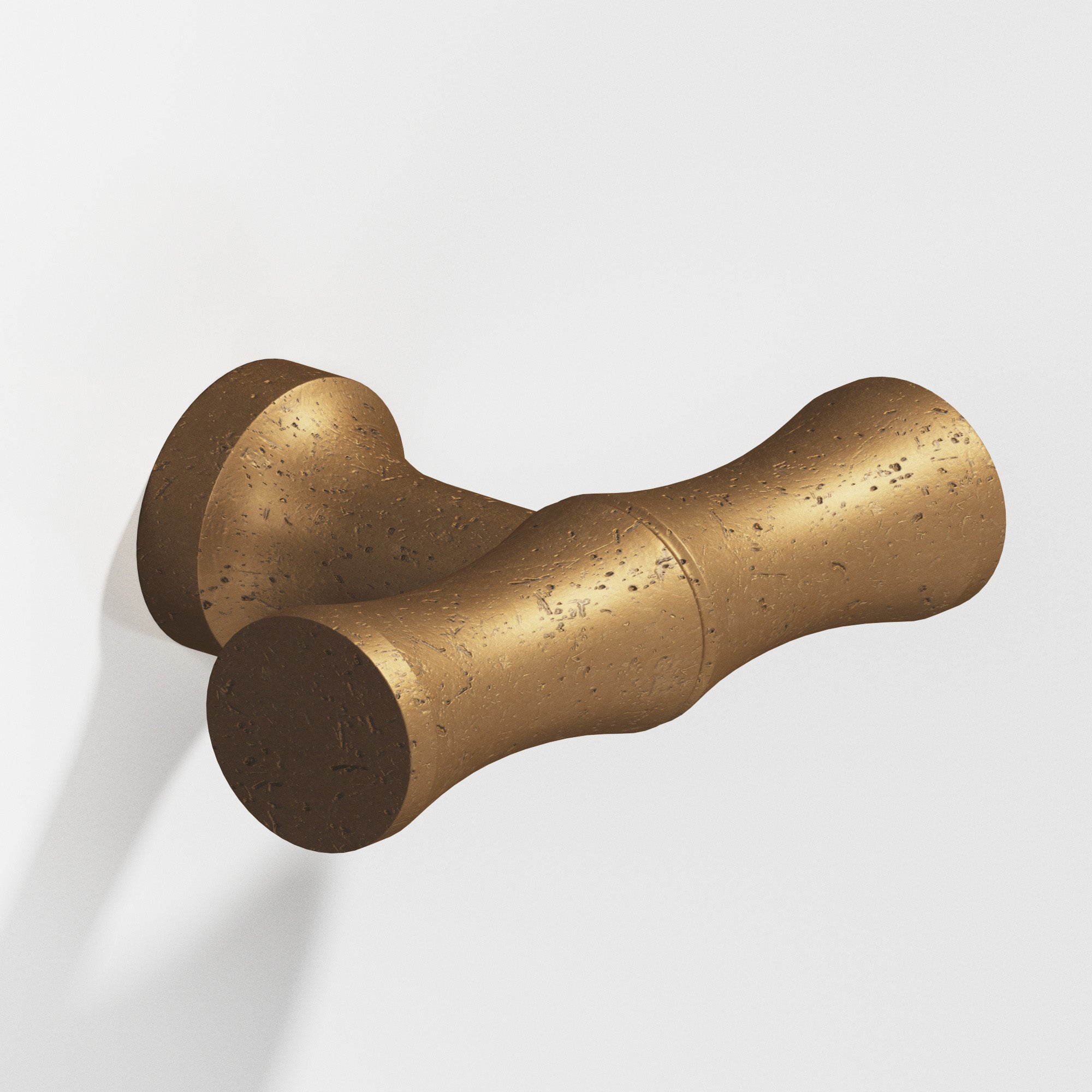 Colonial Bronze Series 283 1.75" Bamboo Cabinet T-Knob With Flared Post Distressed Light Statuary Bronze / 1.75"