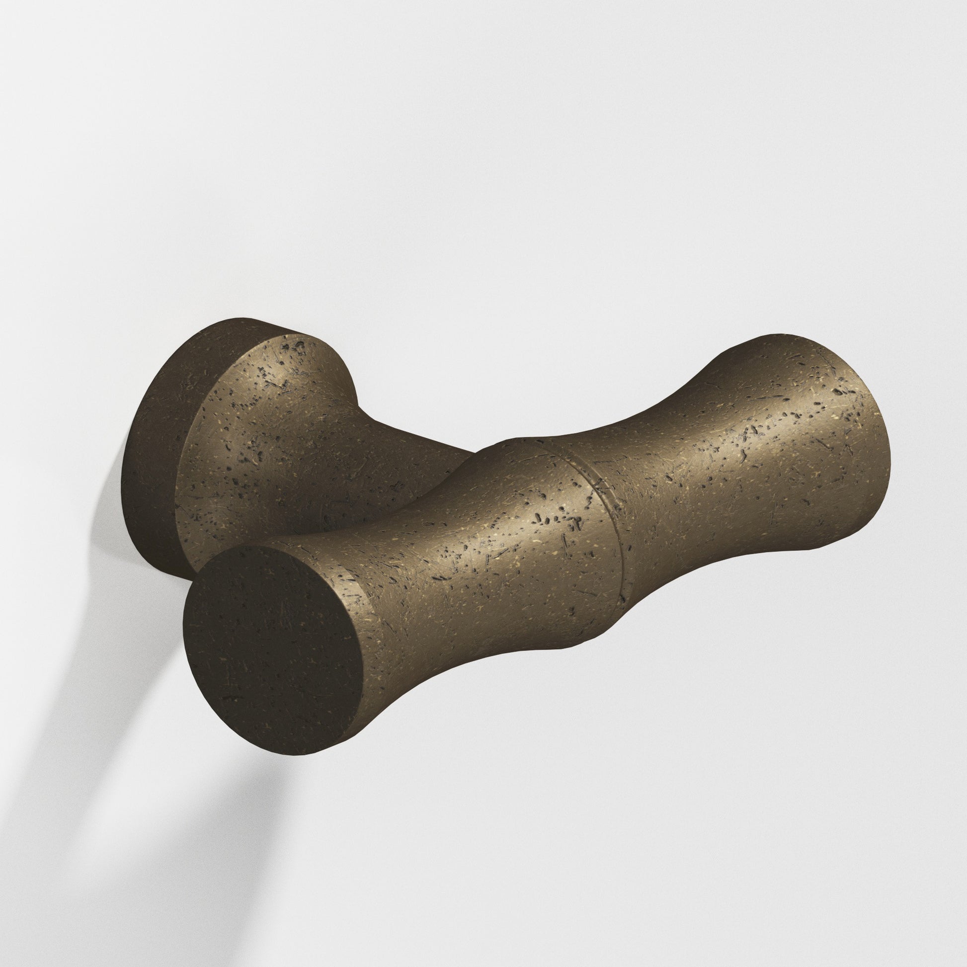 Colonial Bronze Series 283 1.75" Bamboo Cabinet T-Knob With Flared Post Distressed Oil Rubbed Bronze / 1.75"