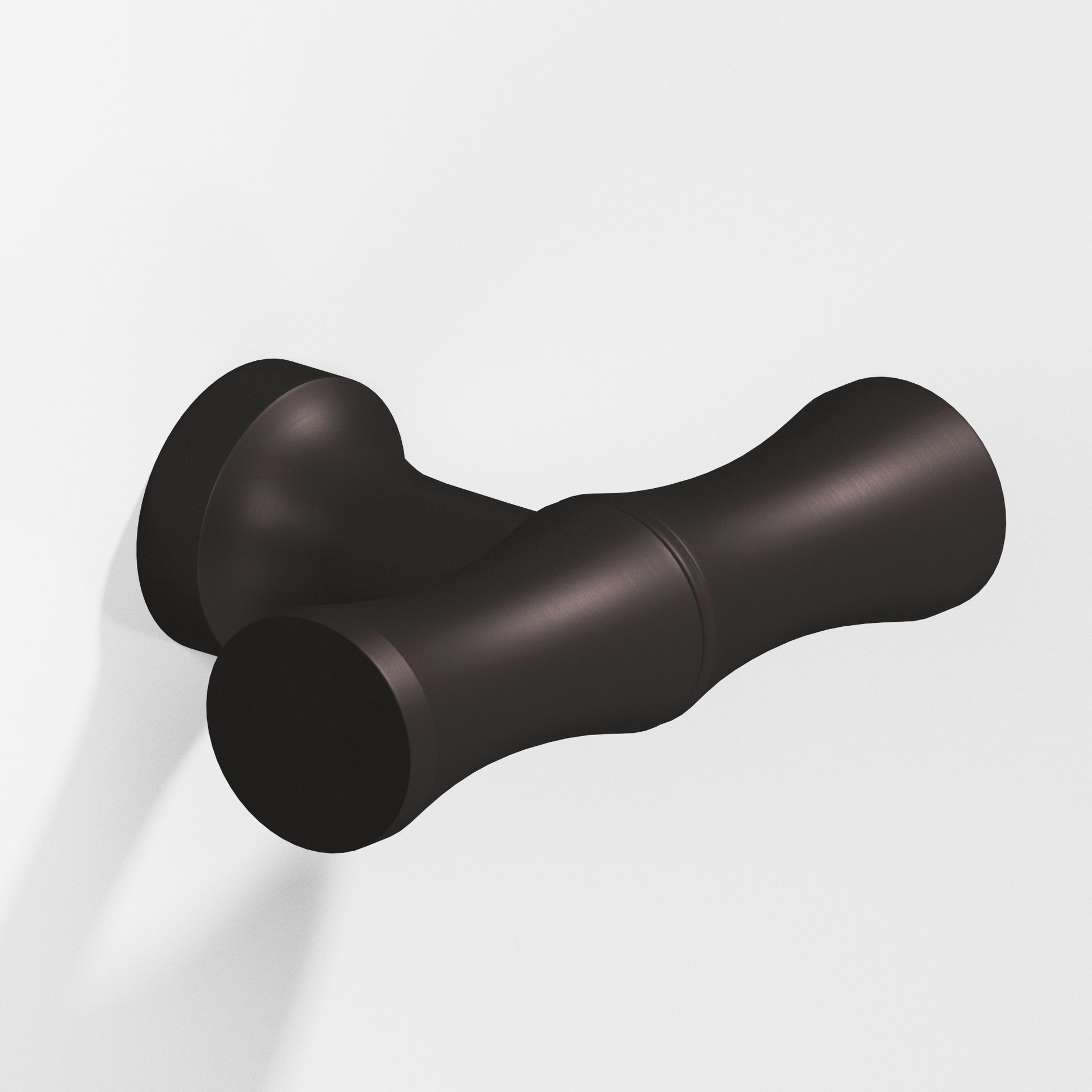 Colonial Bronze Series 283 1.75" Bamboo Cabinet T-Knob With Flared Post Matte Dark Statuary Bronze / 1.75"