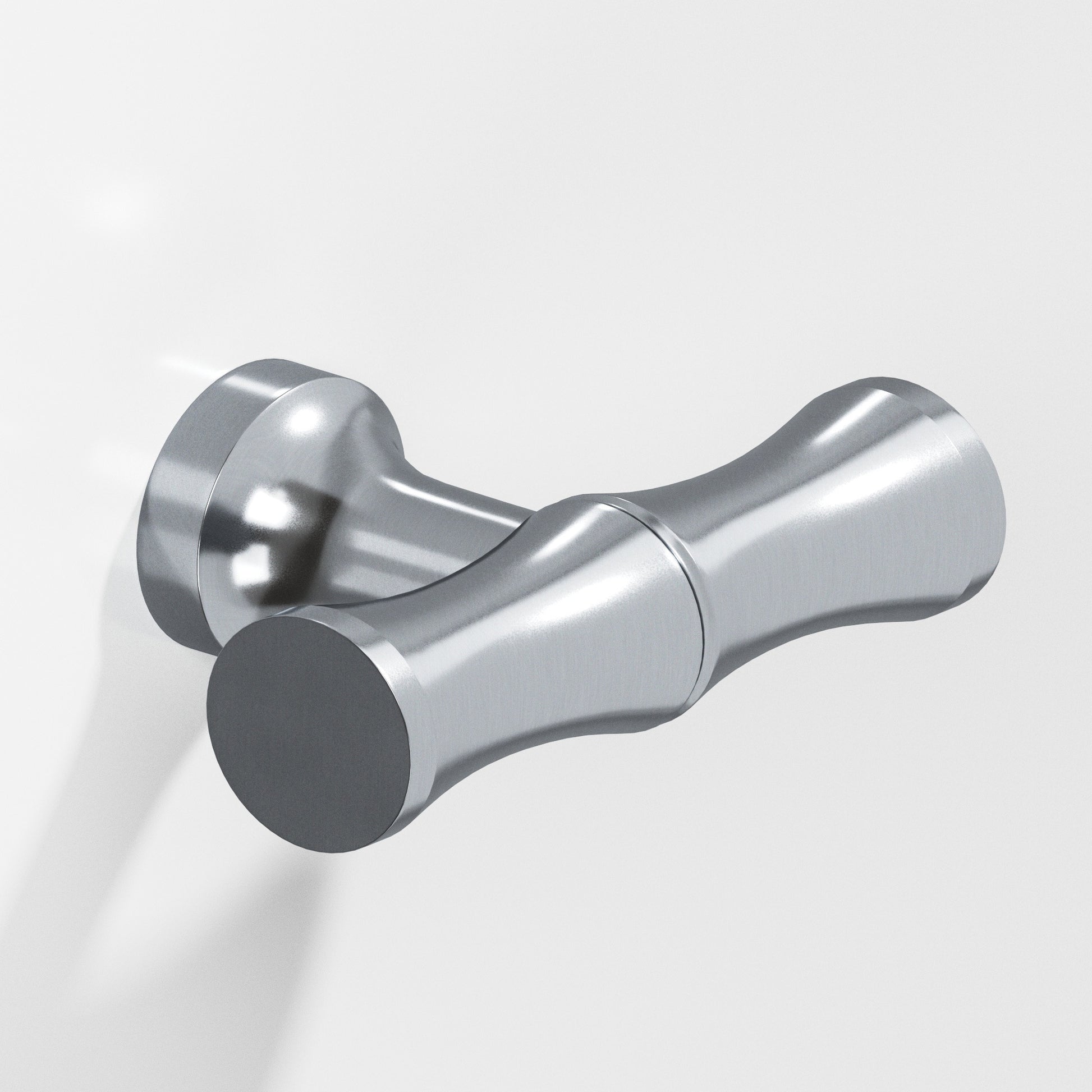 Colonial Bronze Series 283 1.75" Bamboo Cabinet T-Knob With Flared Post Satin Chrome / 1.75"