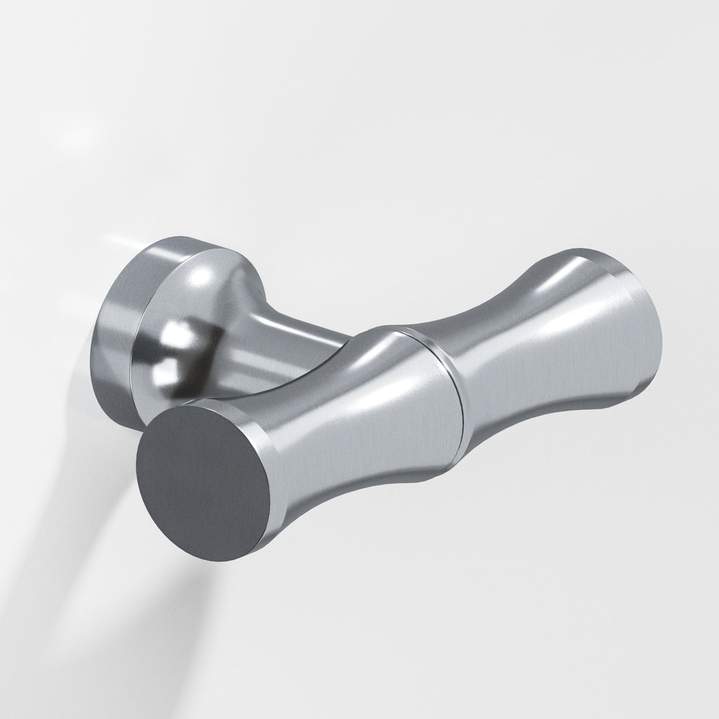 Colonial Bronze Series 283 1.75" Bamboo Cabinet T-Knob With Flared Post Satin Chrome / 1.75"