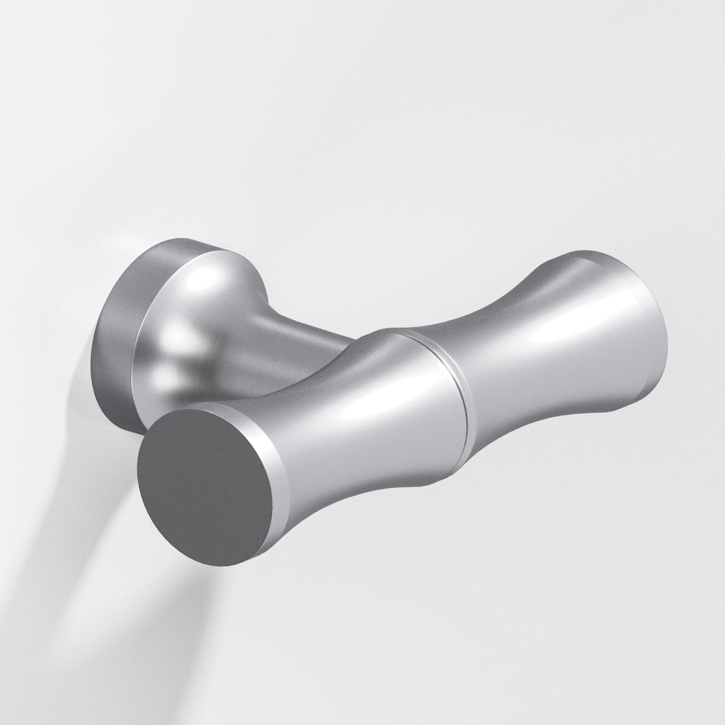 Colonial Bronze Series 283 1.75" Bamboo Cabinet T-Knob With Flared Post Matte Satin Chrome / 1.75"