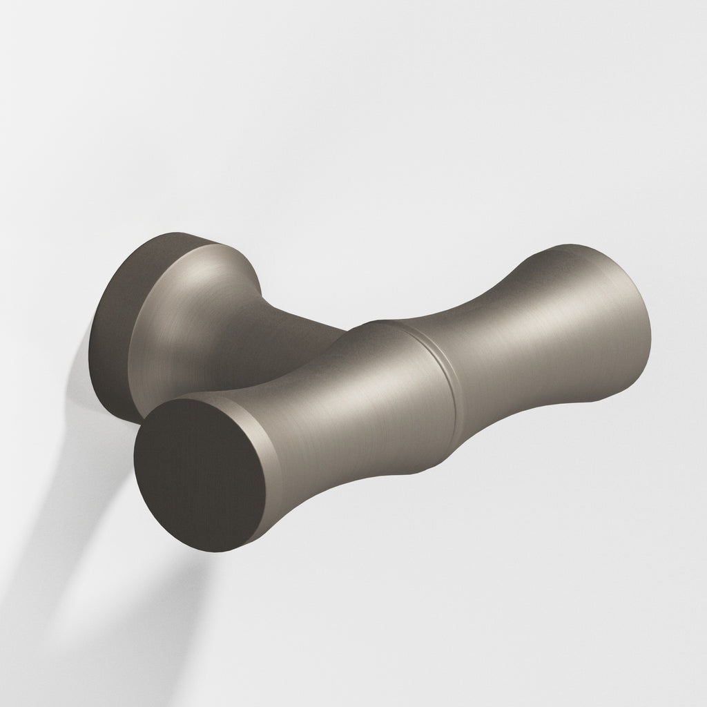 Colonial Bronze Series 283 1.75" Bamboo Cabinet T-Knob With Flared Post Matte Pewter / 1.75"