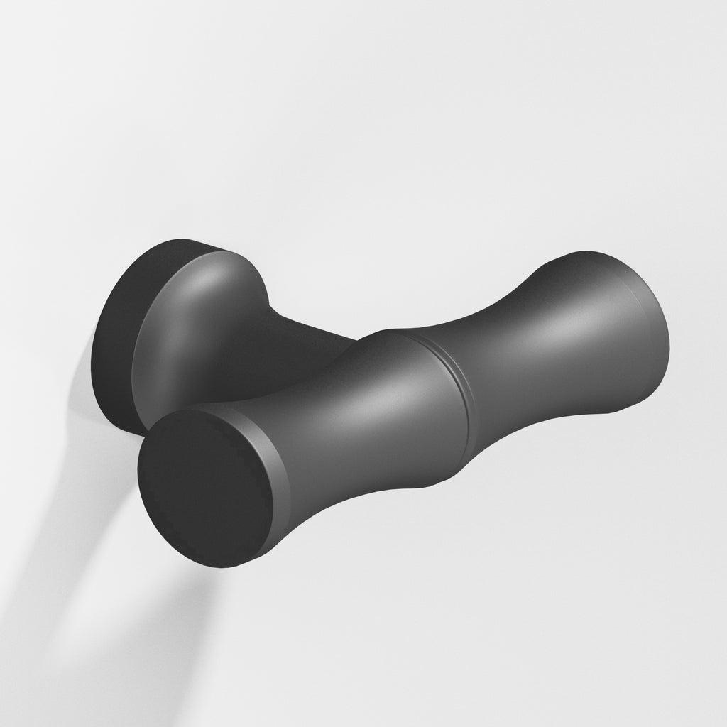 Colonial Bronze Series 283 1.75" Bamboo Cabinet T-Knob With Flared Post Matte Graphite / 1.75"