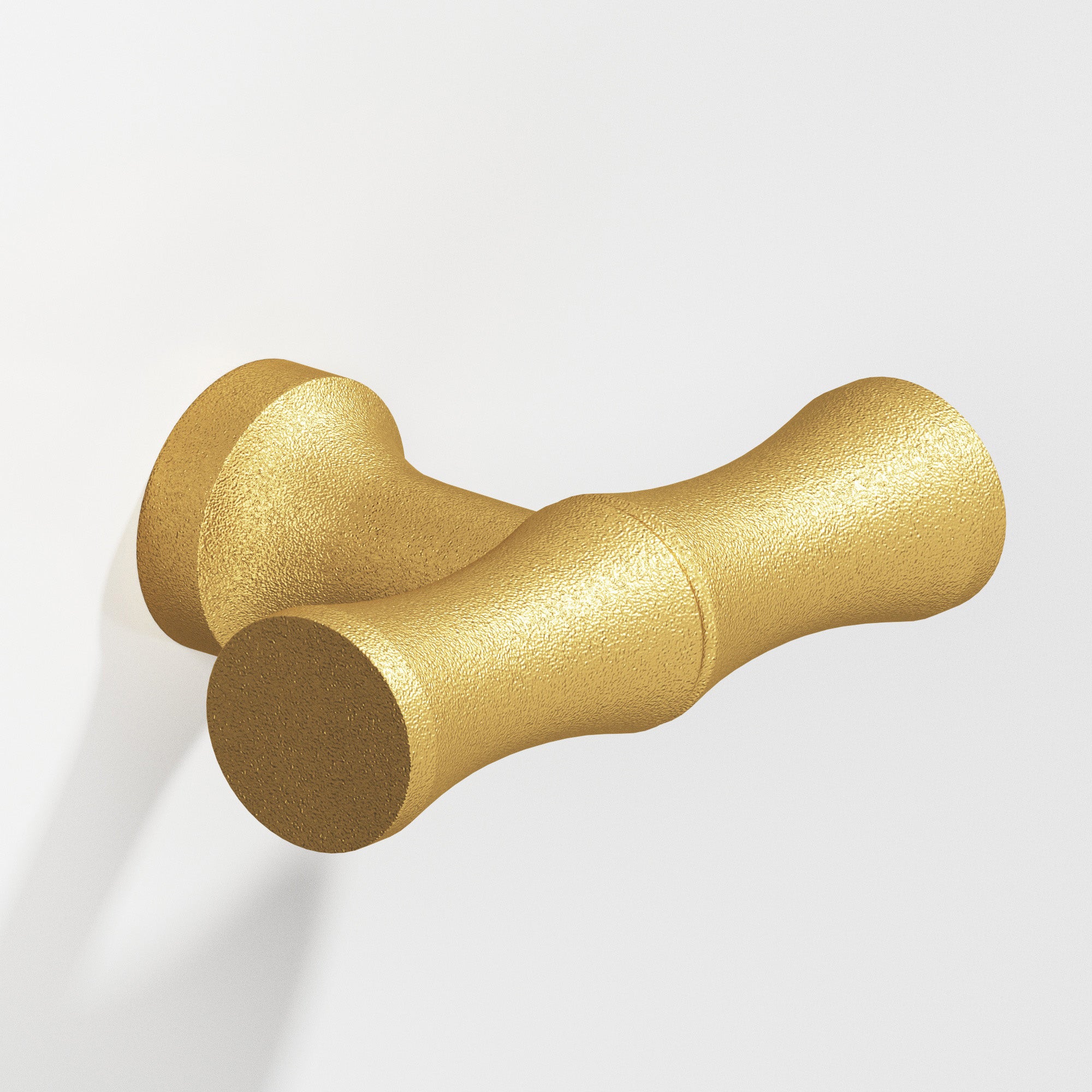 Colonial Bronze Series 283 1.75" Bamboo Cabinet T-Knob With Flared Post Frost Brass™ / 1.75"