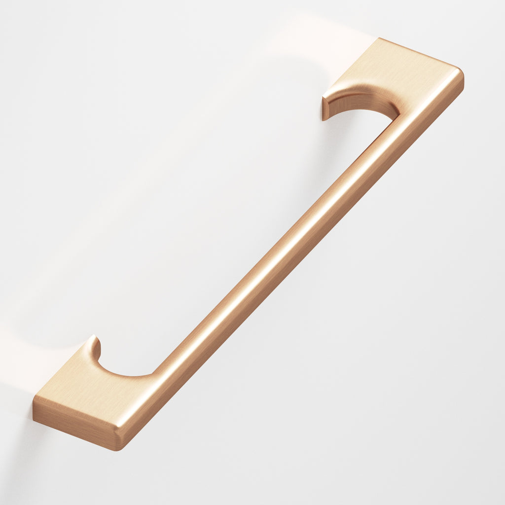 Colonial Bronze Series 3731 10" Rectangular Pull With Radiused Edges And Rectangular Scalloped Legs Satin Bronze / 10"