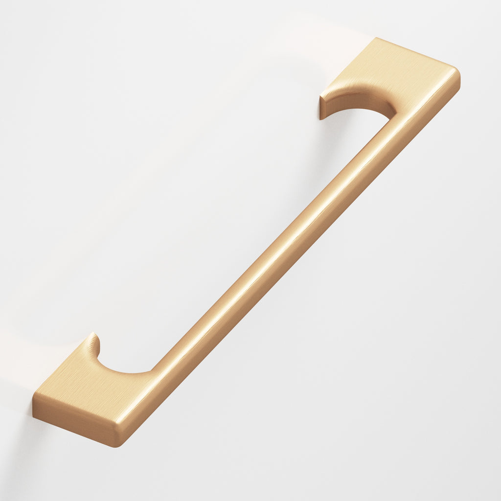 Colonial Bronze Series 3730 6" Rectangular Cabinet Pull With Radiused Edges And Scalloped Legs Matte Satin Bronze / 6"