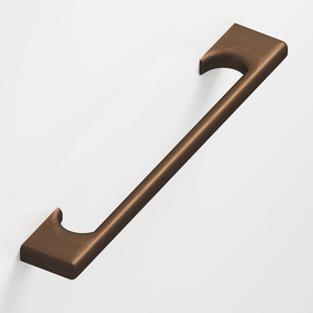 Colonial Bronze Series 3730 4" Rectangular Cabinet Pull With Radiused Edges And Scalloped Legs Matte Oil Rubbed Bronze / 4"