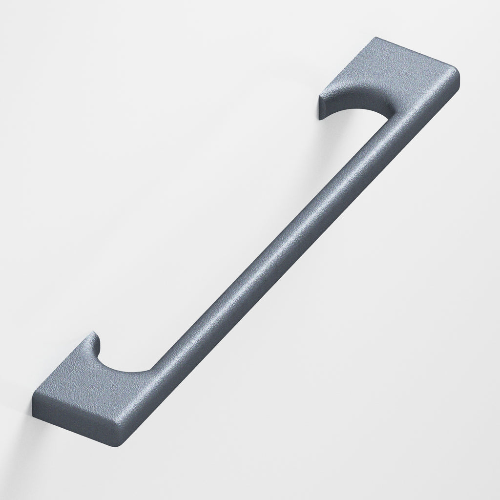 Colonial Bronze Series 3730 4" Rectangular Cabinet Pull With Radiused Edges And Scalloped Legs Frost Chrome™ / 4"