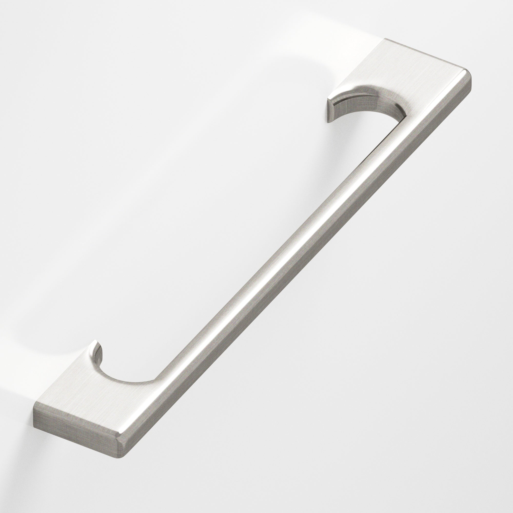 Colonial Bronze Series 3733 18" Rectangular Appliance Pull With Radiused Edges And Scalloped Legs Satin Nickel / 18"