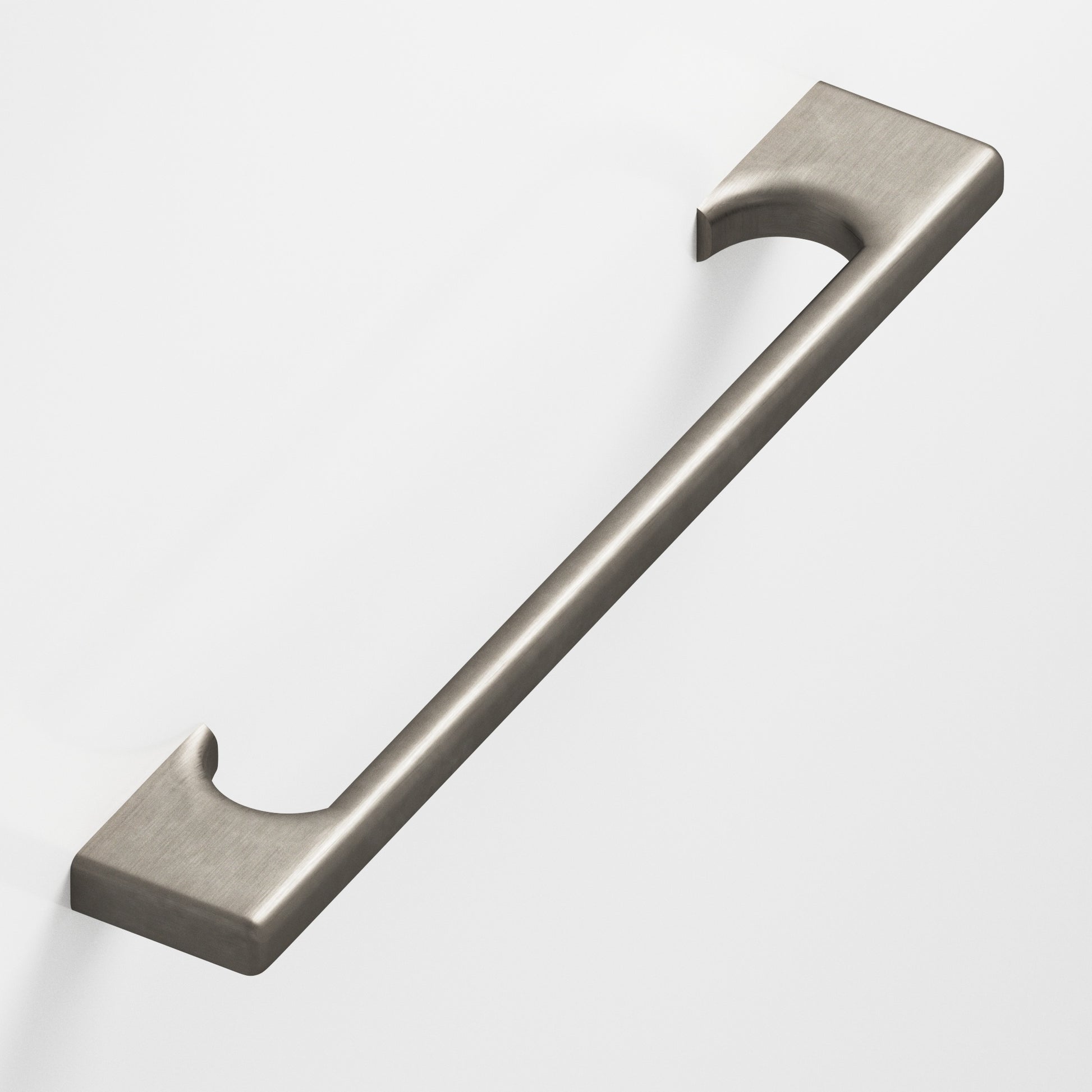 Colonial Bronze Series 3732 18" Rectangular Appliance Pull With Radiused Edges And Scalloped Legs Matte Pewter / 18"