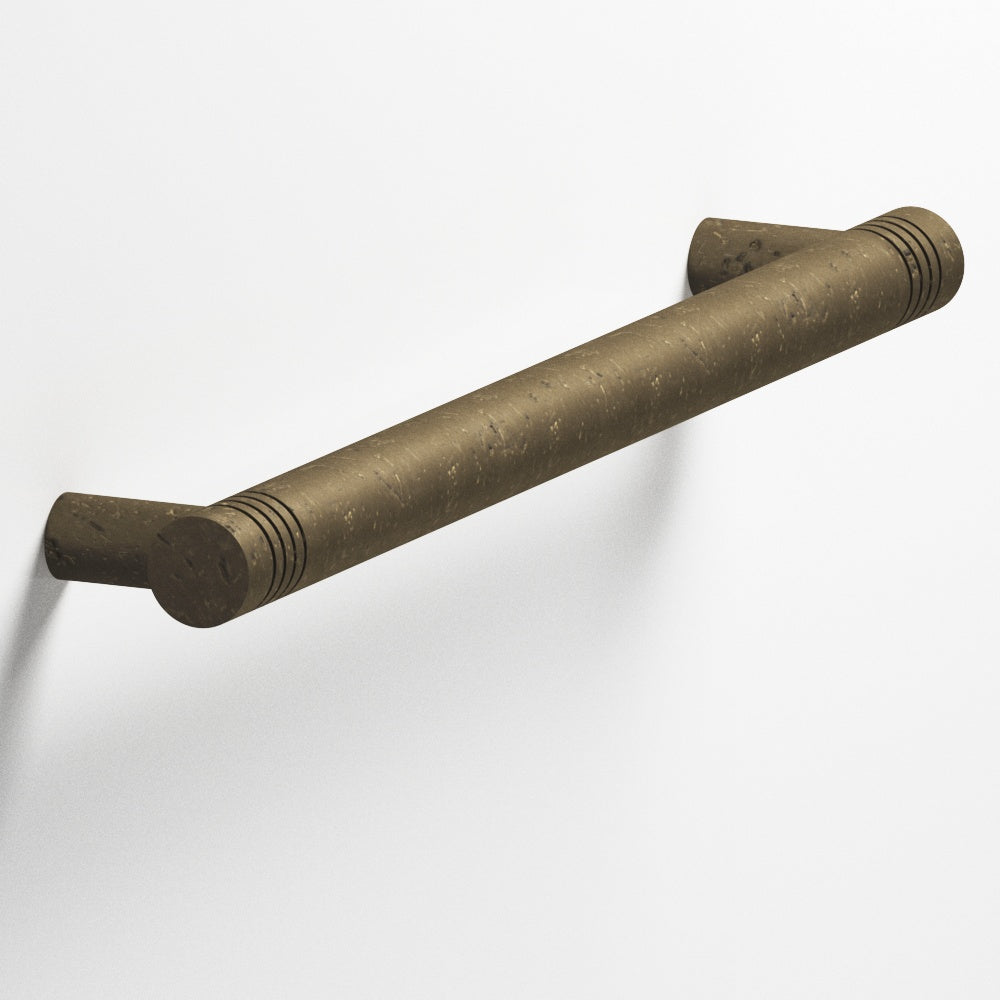 Colonial Bronze Series 414 8" Round Grooved Cabinet Pull With Straight Posts Distressed Oil Rubbed Bronze / 8"