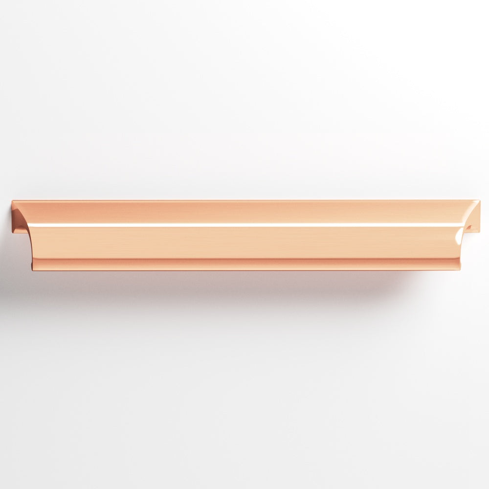Colonial Bronze Series 420 3.5" Waterfall Cabinet Pull With Scalloped Ends Satin Copper / 3.5"
