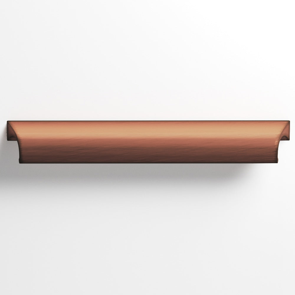 Colonial Bronze Series 420 1.5" Waterfall Cabinet Pull With Scalloped Ends Matte Antique Copper / 1.5"
