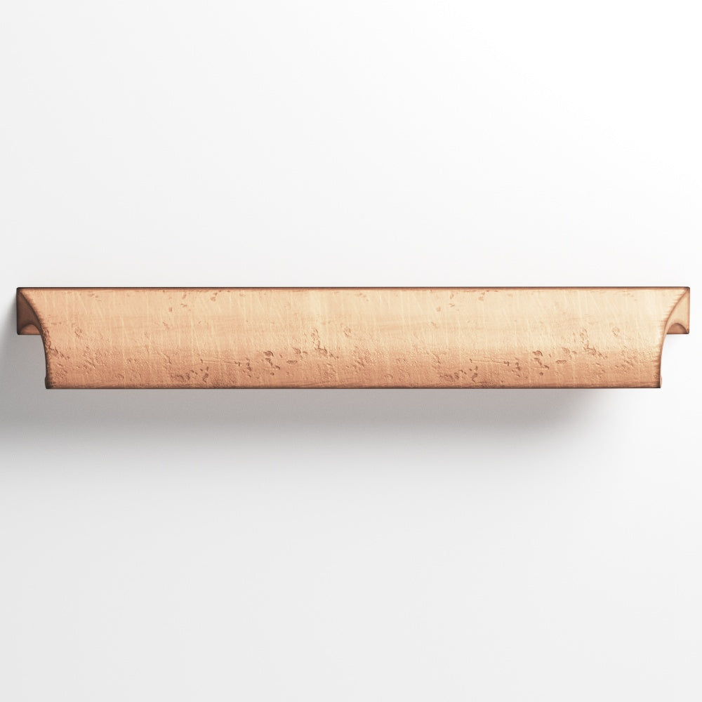 Colonial Bronze Series 420 4" Waterfall Cabinet Pull With Scalloped Ends Distressed Antique Copper / 4"