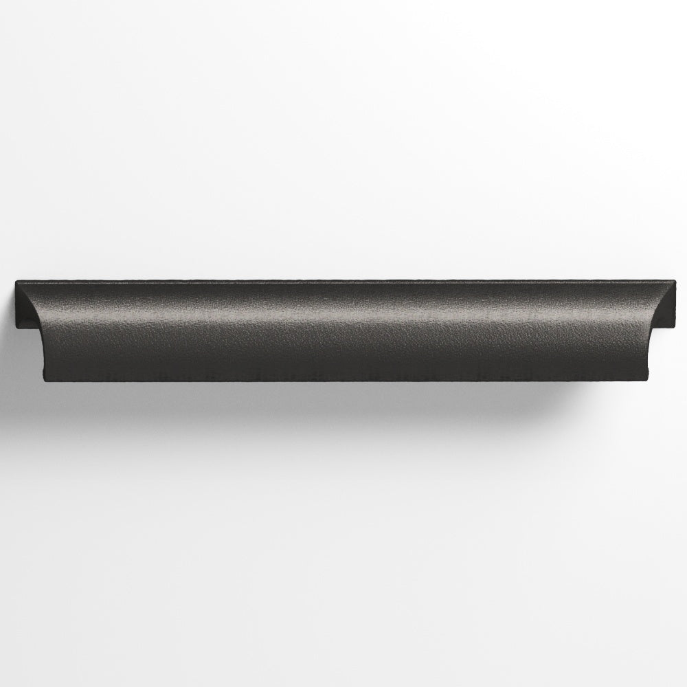 Colonial Bronze Series 420 3.5" Waterfall Cabinet Pull With Scalloped Ends Frost Black™ / 3.5"