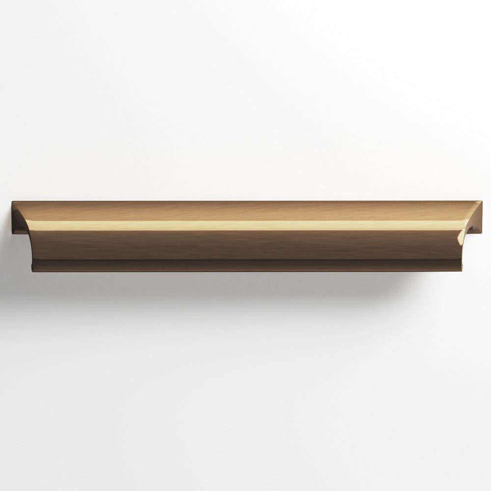 Colonial Bronze Series 420 1.5" Waterfall Cabinet Pull With Scalloped Ends Light Statuary Bronze / 1.5"